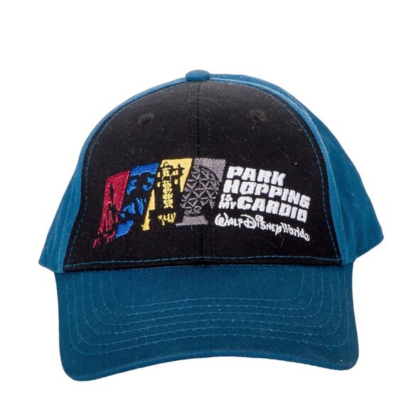 Disney Other - Walt Disney World Park Hopping is my Cardio Baseball Cap Hat One Size Blue Black